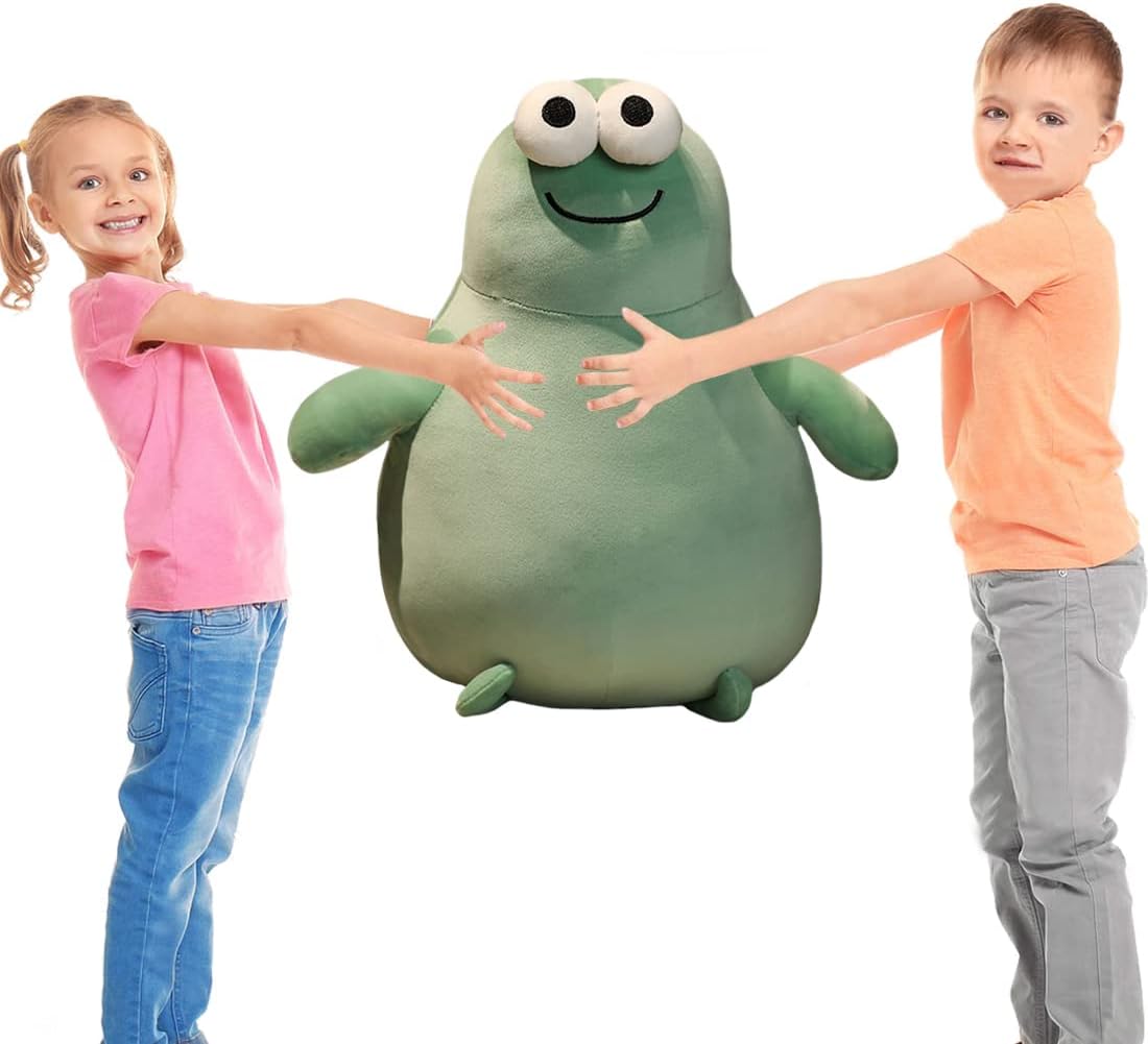 Buy Fluffy Green Frog Plush Toy Pillow 