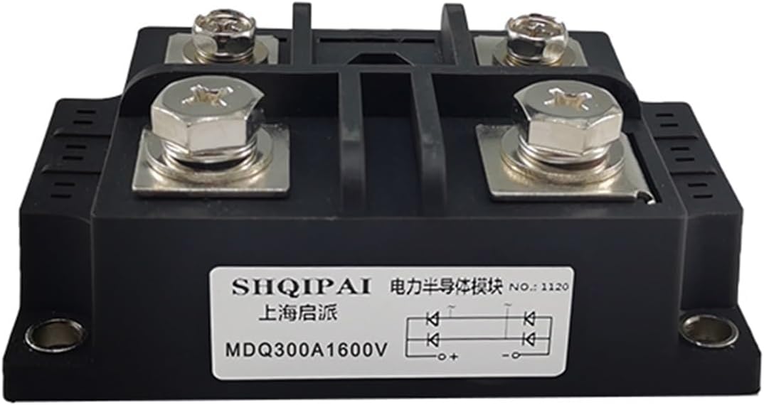 1PCS MDQ100A1600V single-phase rectifier bridge module 200A150A300A charging 220V12V24V bumper car(MDQ600A1600V)