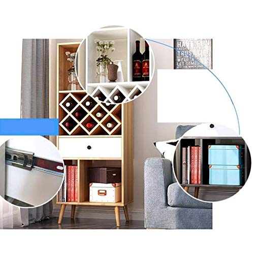 Gabinete para vinos de pie de madera maciza con 3 capas miniatura 4