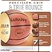 LuluJoy Silent Basketball - Size 7 - Noiseless Indoor Basketball for Quiet Dribbling - Real Grooves - Pro PU Foam Basket Ball - Ready to Play Airless Basketballs for All Ages (29.5”)