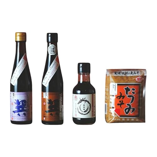 巽 (サクラ) [全3回定期便]本物の味を毎日の食卓へ!巽(たつみ)ーAJIWAIー 4点セット 天然醸造丸大豆醤油(濃口・淡口)再仕込み醤油(梶田泰嗣)麦みそ