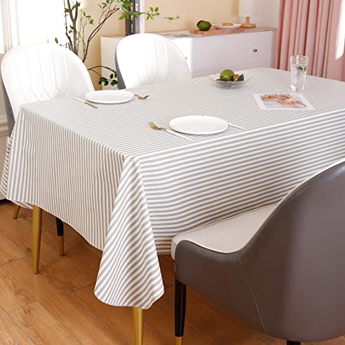 Vinyl Flannel Backed Tablecloth Waterproof Oil-Proof Pvc Table Cloth Stain-Resistant Wipeable Table Cover 60X84 Inch #TOP3