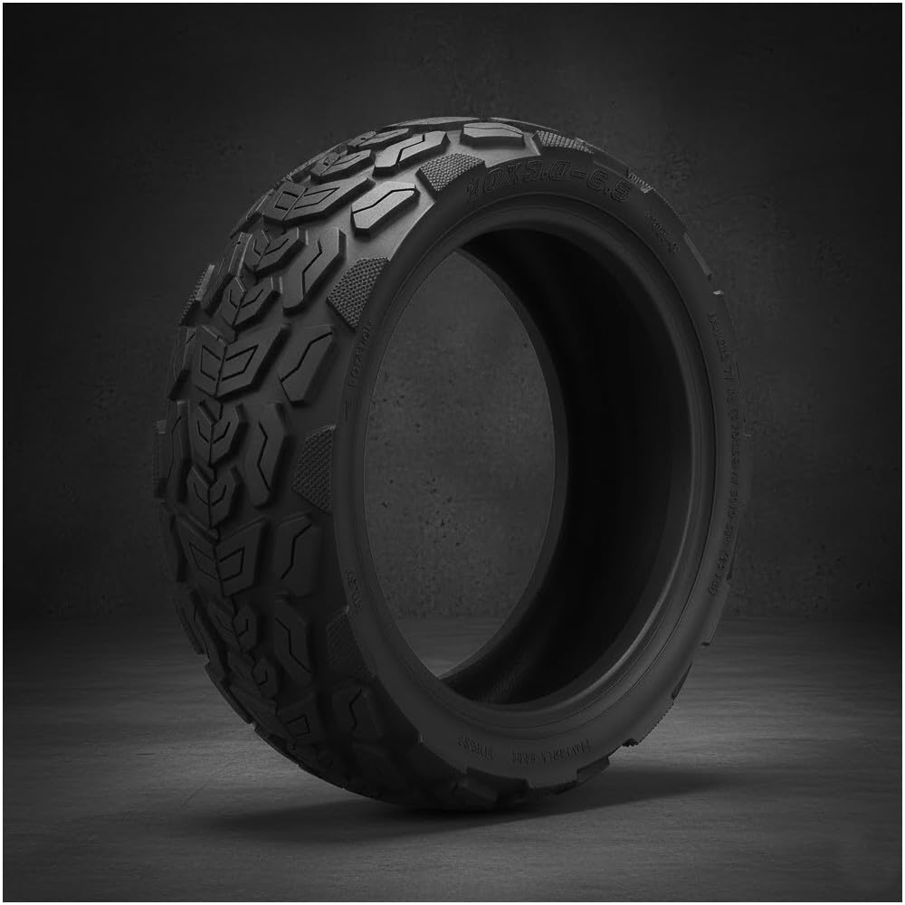 Reifen 10x3.0-6.5 Zoll Offroad Tubeless für Ausom L2, L2 Max, DT2 Pro E-Scooter, Rutschfester Geländereifen Schlauchlos, Starkes Profil für Schotter & Waldwege (1 Stück)