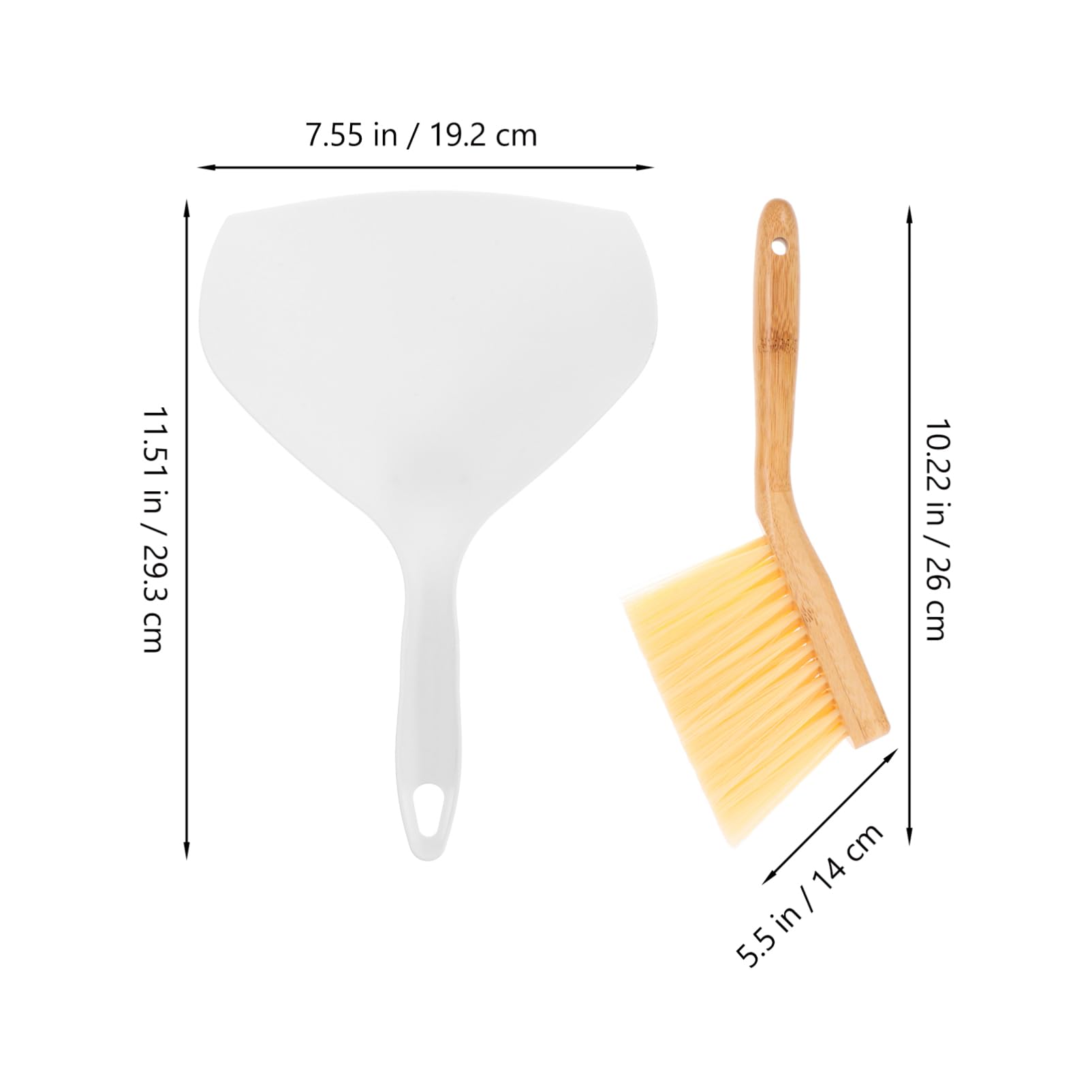 STOBAZA 1 Set Mini Broom Set Portable Mini Broom Multi-Function Whisk Broom Desktop Cleaning Broom Dustpan and Small Cleaning Brush Mini Broom and Dustpan Cleaning Small Dustpan Pp