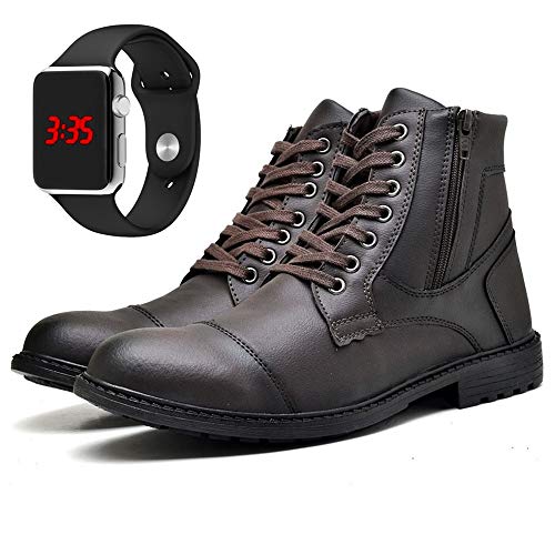 Bota Coturno Urbano Adventure Com Relógio LED Silver Masculino DUBUY R501DB Tamanho:41;cor:Marrom;gê