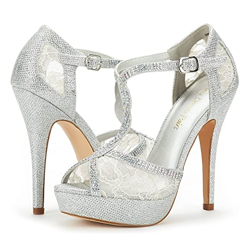 DREAM PAIRS Women's Heeled Sandals Pump4