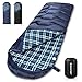 AC Wand  günstig Kaufen-Bessport Schlafsack Flannel für Camping 3-4 Jahreszeiten - 10 °C-15°C | Winter Schlafsack Leichtgewichtig, Wasserdicht und Warm für Erwachsene und Kinder,Rucksackreisen,Camping, Wandern und Reisen