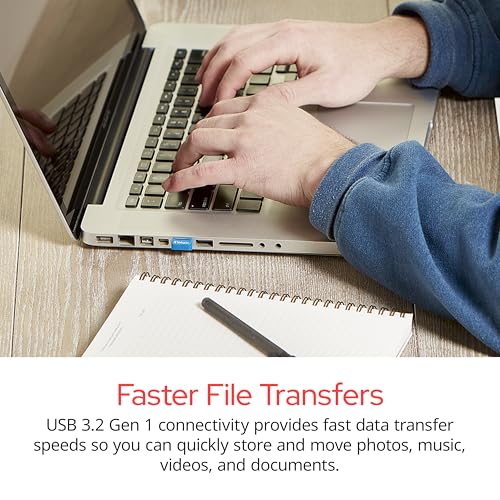Image of Verbatim 32GB Store 'n' Stay Nano USB 3.2 Gen 1 Flash Drive Snag-Free Low Profile Thumb Drive - Blue