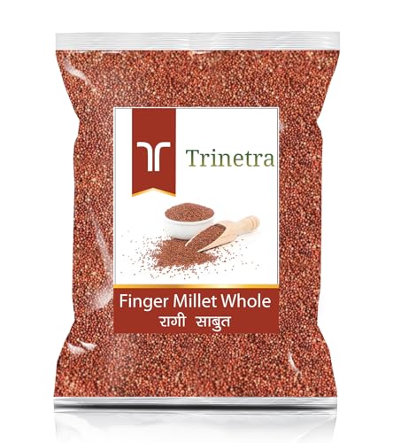 Image of Trinetra Ragi Sabut (Finger Millet Grain) | Calcium-Rich Healthy Millet for Everyday Use | 1 kg