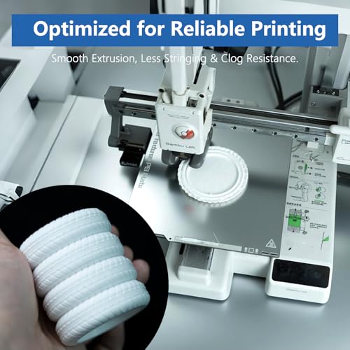 Image of Siraya Tech Flex TPU 64D - High Elastic 3D Printer Filament, White, 1kg | ISO 10993 Tested, 64D Shore, High-Performance Elastic, Wear & Abrasion Resistant, Durable & Tough, Easy to Print
