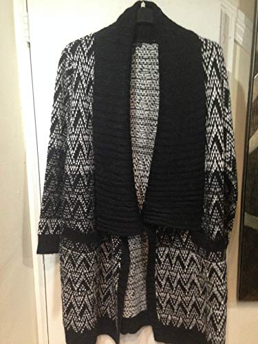Tahari Women's Alpaca Wool Blend Sweater Cardigan Sweater Jacket Plus 1X 2X 3X(Plus 1X Acrylic,Wool & Alpaca Multi-Color) #TOP3