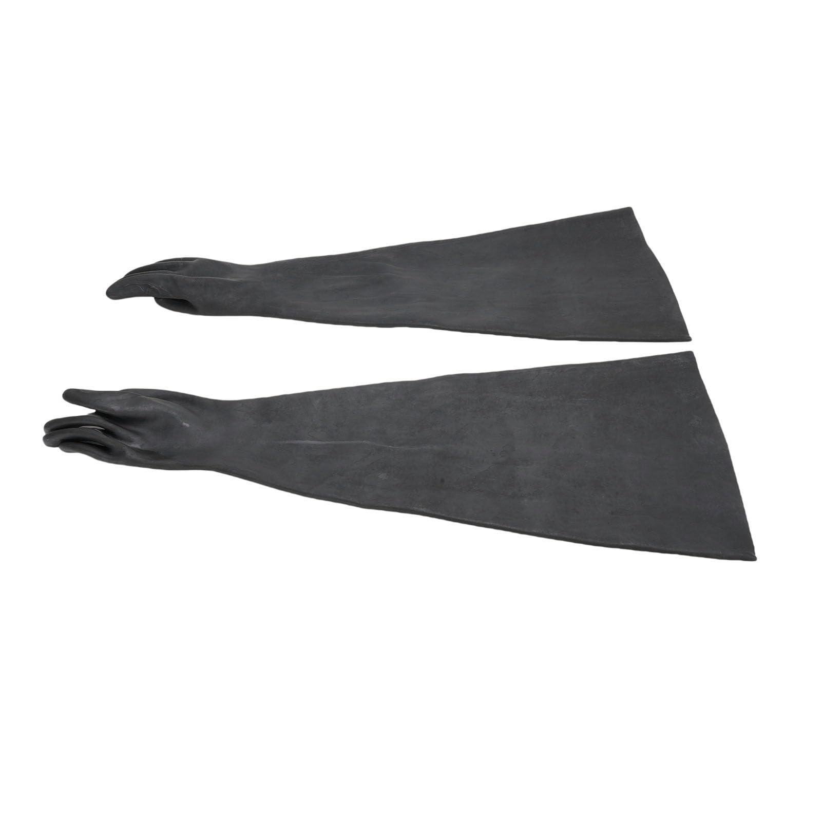 Fockety Guantes resistentes para chorro de arenas, 1 par de guantes de látex resistentes al desgaste de 82 cm para cabina de chorro de arenas, para trabajo de seguridad con chorro