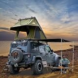 Adventurer Pro Rooftop Tent Hard Shell, 2-3 Person Aluminum Roof Top Tent