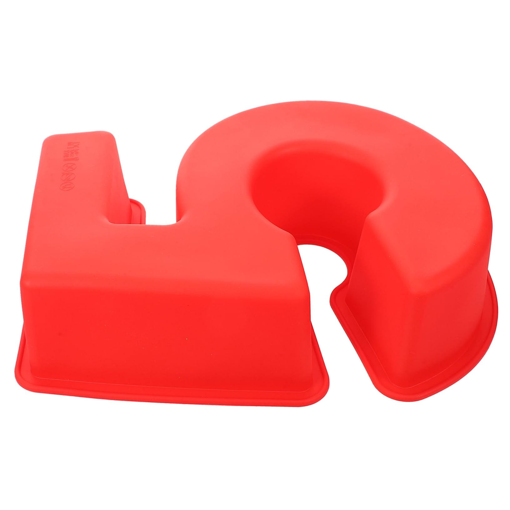 ABOOFAN 5 Piezas Molde de torta gelatinas molde silicona Decoración de pasteles Horneado molde Pastel número herramienta para hornear en el hogar molde para hornear gel de sílice rojo