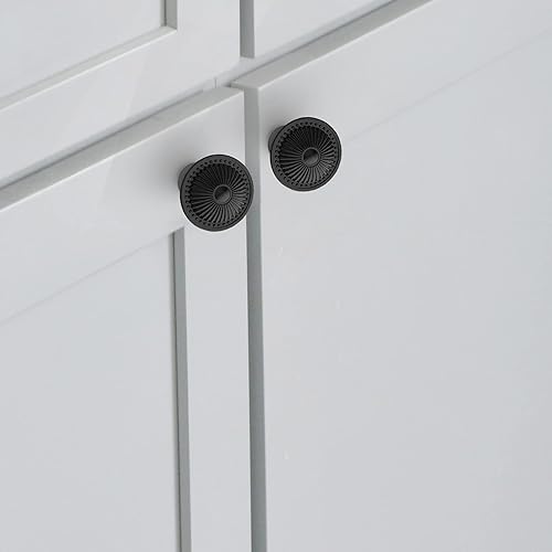 Miniatura 6 de Tiradores redondos para gabinetes de cocina, cajones de cómodas y muebles modernos, con diseño floral victoriano