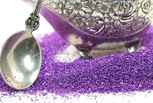 Violet Imported German Glass Glitter - 1 Ounce Jar - Fine 90 Grit (Most Popular Grain Size) Sparkly Glass Glitter - 311-9-014 #TOP6