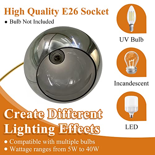 Neutype Arc Floor Lamp, Arc Lamp, Arc Floor Lamp For Living Room, Standing Lamp For Reading Working, Floor Lamp Arc, 90°Rotatable Shade, Marble Base, Height Adjustable, 71 Inch(Bulb Not Included) #TOP7