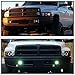 SPEC-D TUNING Projector Headlights Black Compatible with 1994-2001 Dodge Ram 1500/2500/3500, Left + Right Pair Headlamps Assembly