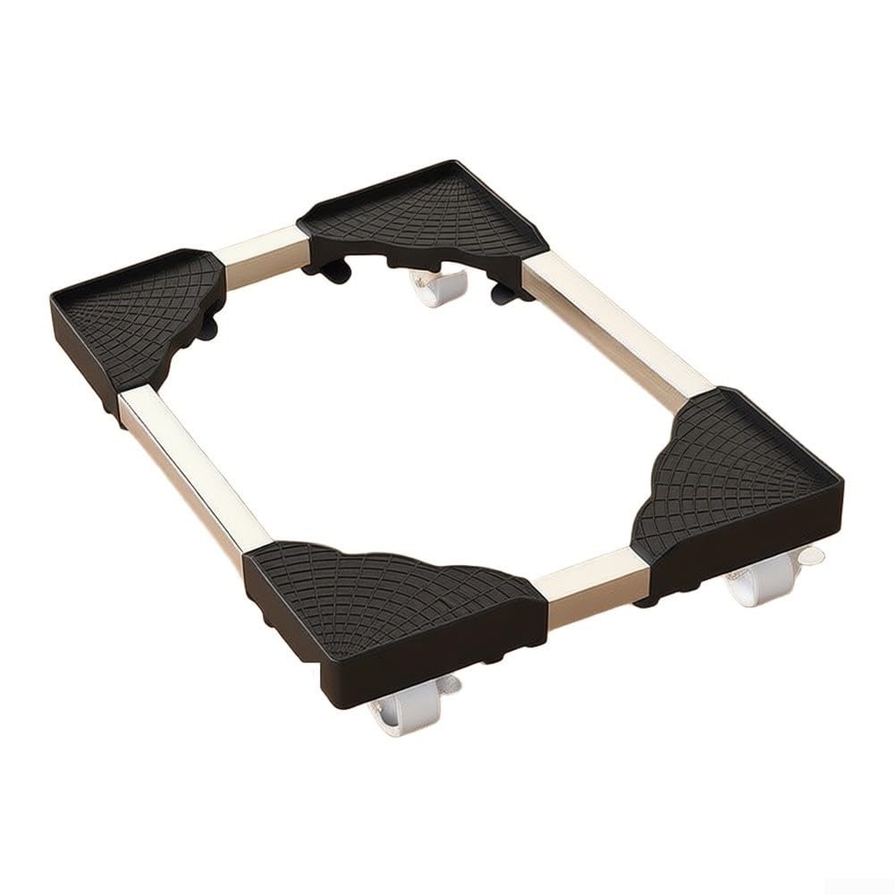 Base Mobile con Ruote per Mobili Pesanti Regolabile(Black)