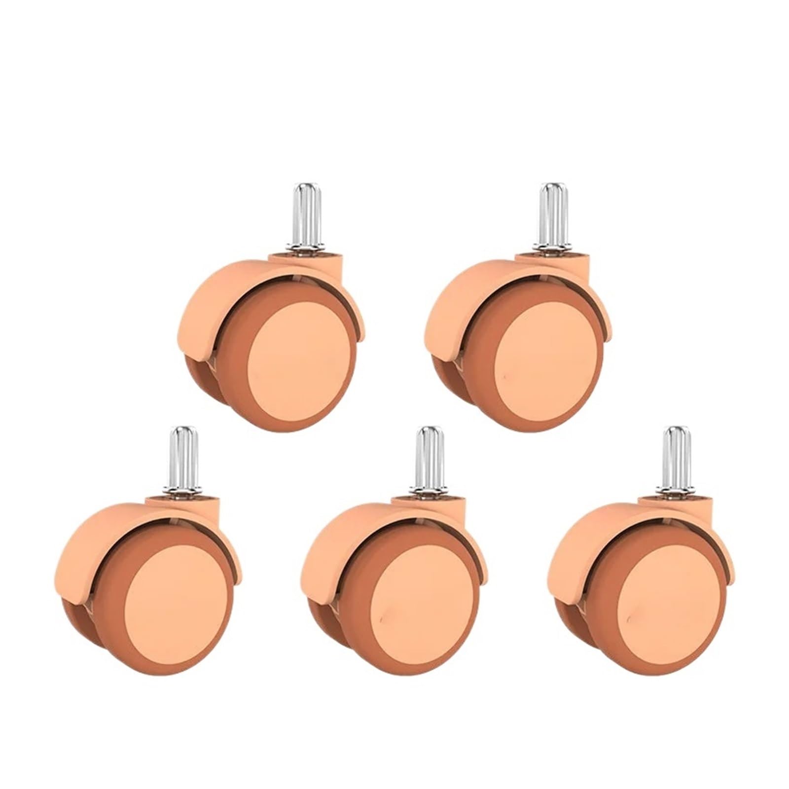 5 pcs roulettes silencieuses pivotantes universelles pour chaise