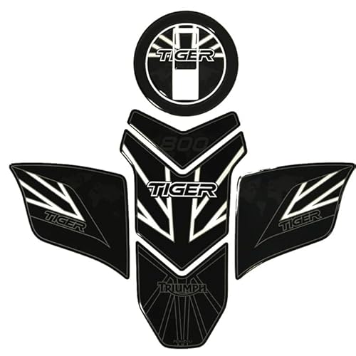 Para Triumph Tiger 800 2010-2018 Protector de almohadilla de tanque de gas calcomanía 3D resina Cover