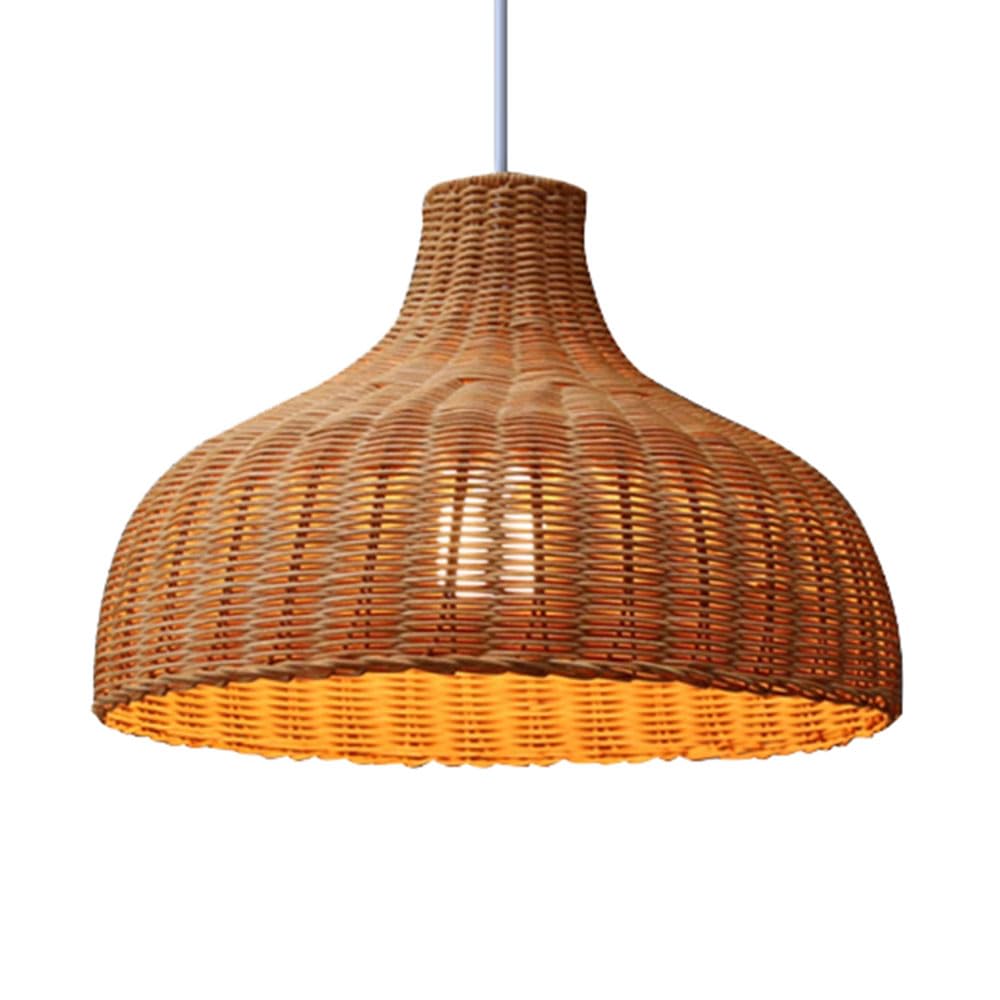 LYMSXAZOU Large Rattan Chandelier Light Fixture Pendant Dome for Bedroom Home Decor Hanging Kitchen Island Hallway Entryway Foyer