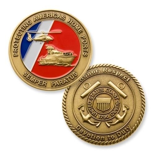 Coast Guard Challenge Coin - USCG Military Challenge Coin - Coast Guard Veteran Coin - Designed by Military Veterans & Officially Licensed