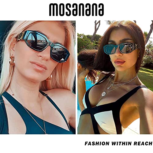 mosanana Trendy Rectangle Sunglasses for Women Men Model-TRACER3