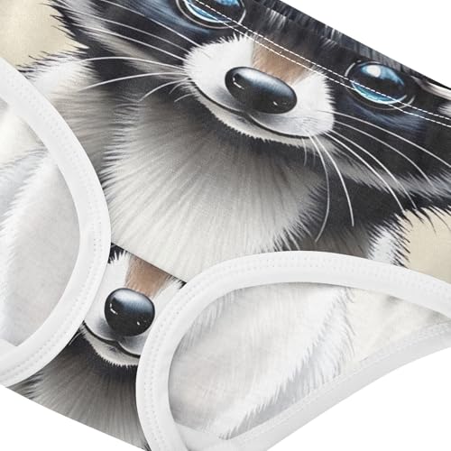 Girls Underwear Toddler 2t Cotton Cute Panties Girl Print Kids Undies Briefs Cute Raccoon Bear Funny4