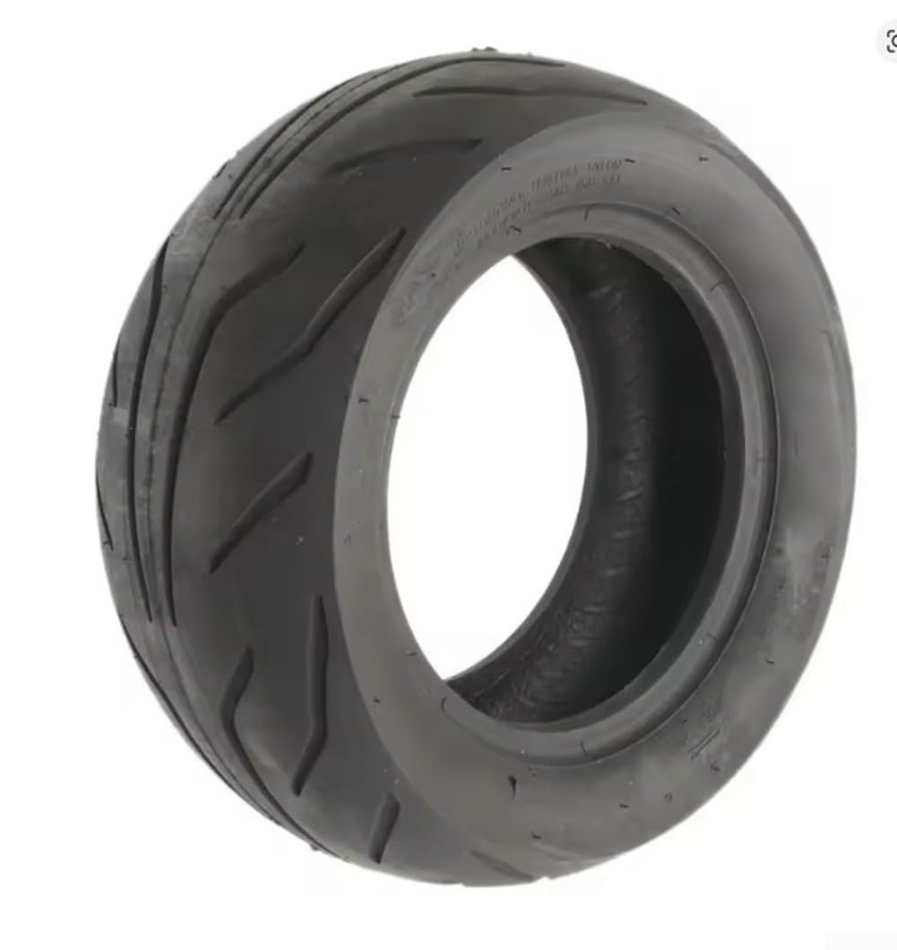 12x4.50-6.5 Neumático eléctrico sin cámara Rueda de goma de vacío engrosada con agarre mejorado para una conducción suave en terrenos irregulares, negro