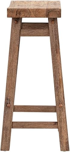 Miniatura 11 de Boraam Sonoma Taburetes de bar de cocina sin espalda, cepillo de alambre gris tormenta, juego de 2 Cepillo de alambre gris tormenta,Cepillo de