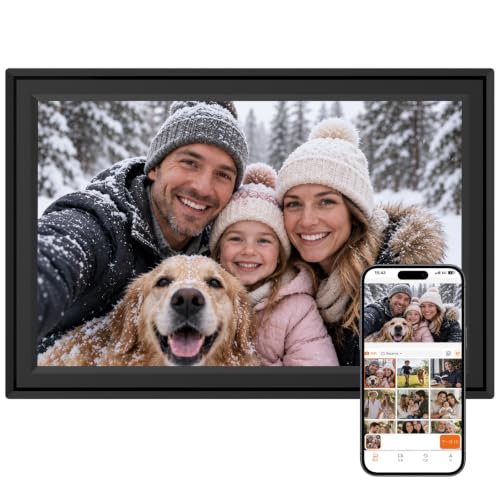 WiFi Digital Picture Frame, 10.1 Inch IPS Touchscreen, Easy to Use - image 1