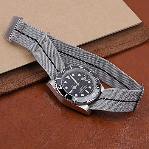 Onthelevel French Troops Parachute Bag for Nylon Elastic Belt Watchband 18mm 20mm 22mm Watch Strap