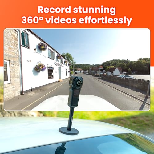 Image of Magnetic Camera Mount And 10CM Aluminium Spacer For 360 Action Camera, Car Mount, Compatible With Insta360 X4, X3, ONE X2, RS, RS 1-INCH, ONE X /Ricoh Theta X, Z1 /Kandao Qoocam 3 Ultra