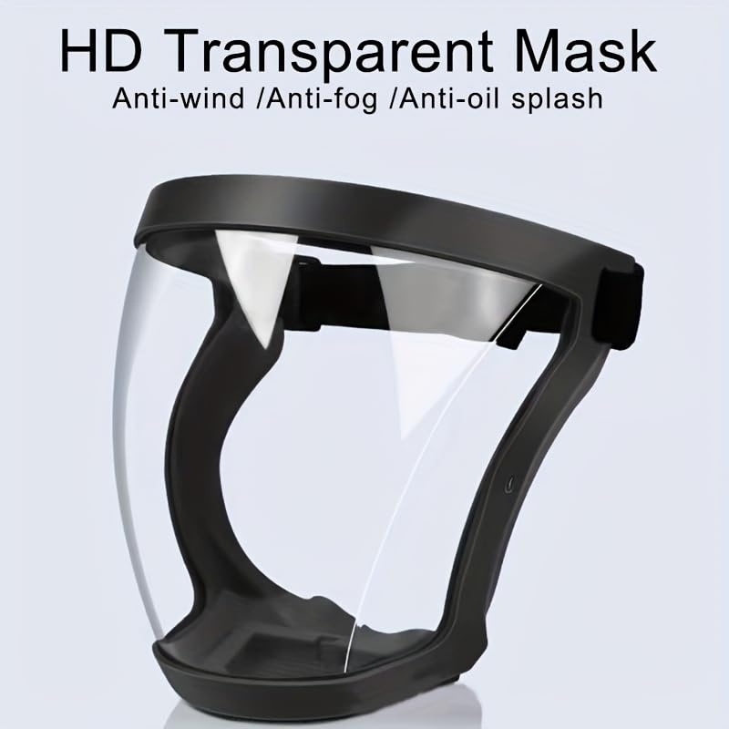 Image of 2026 Excellent Bubble Face Shield helmet Visor Industrial Safety Coverage Full Face Shield Mask Protector Multipurpose Eye UV-Protective Clear Visibility for men women (Adjustable Headband)
