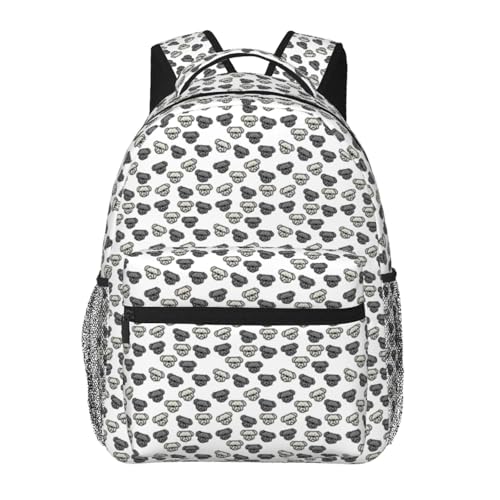 Mochila American Bulldog de ocio unisex ligera para viajes cotidianos y trabajo
