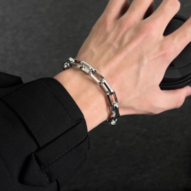 Image of Salty Alpha Anti Tarnish Bracelet for Men | Hand Bands for Boys | Wrist Bracelets for Man | Fashion Jewellery Accessories | Stylish Minimal Jewelry | Gift for Marriage, Birthday, Anniversary