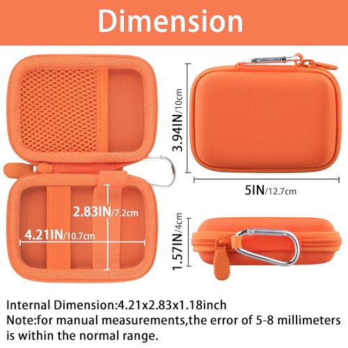 Image of khanka for Anker Nano Magsafe Power Bank Ultra-Slim 5,000Mah & Maggo Power Bank 10K Case,Compatible with Anker A1667 /A1665 /A1664 Slim Magnetic Charger, Protective Carrying Case Only (Orange)