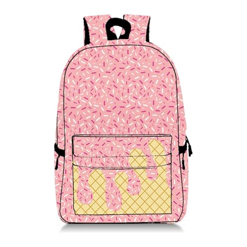 Ice Cream Backpack, Cute Lightweight Large-Capacity Backpack for Men & Women - Everyday Use, Travel, Hiking & Camping (Green)3