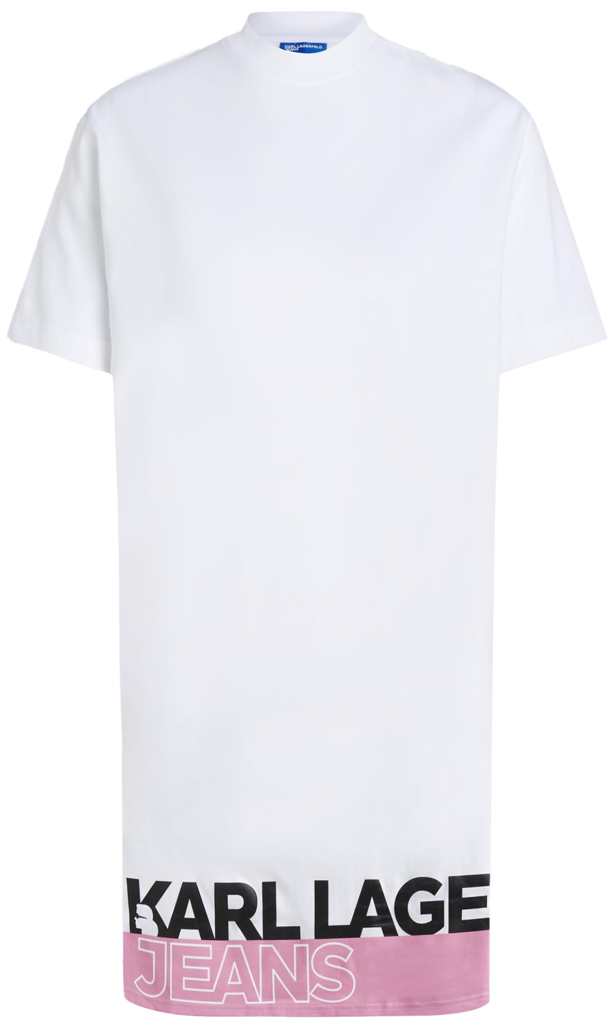 KARL LAGERFELD JEANS, Women's, Logo Tee Dress, Regular Fit, White, L