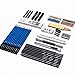 H & B 48 Professional Sketching Pencils and Drawing Kits, Including Sketching Pads, Graphite Pencils, Pencil Sharpener and Eraser, Artist's Art Supplies for Artists Beginner Adults