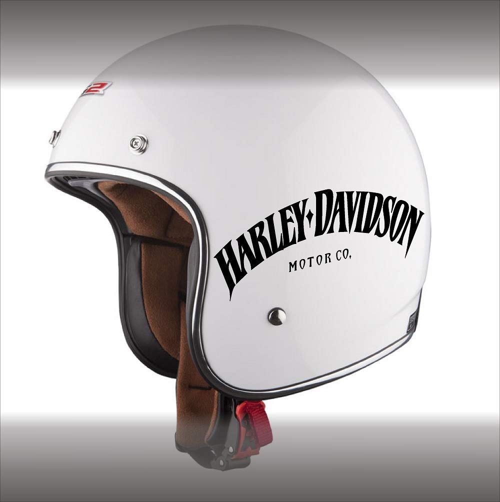 Coppia adesivi curvi Harley Davidson