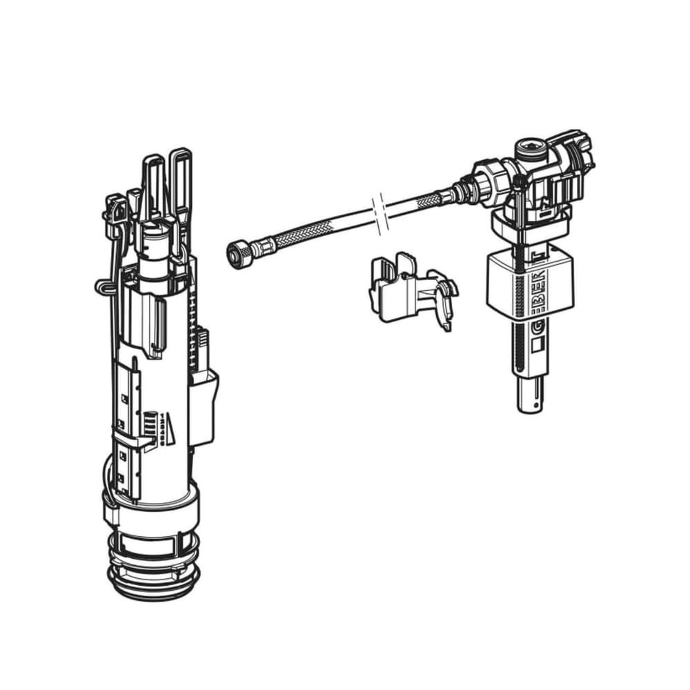 Geberit Tipo 212-383 - Kit di ristrutturazione per sciacquone 300/320/Sigma UP