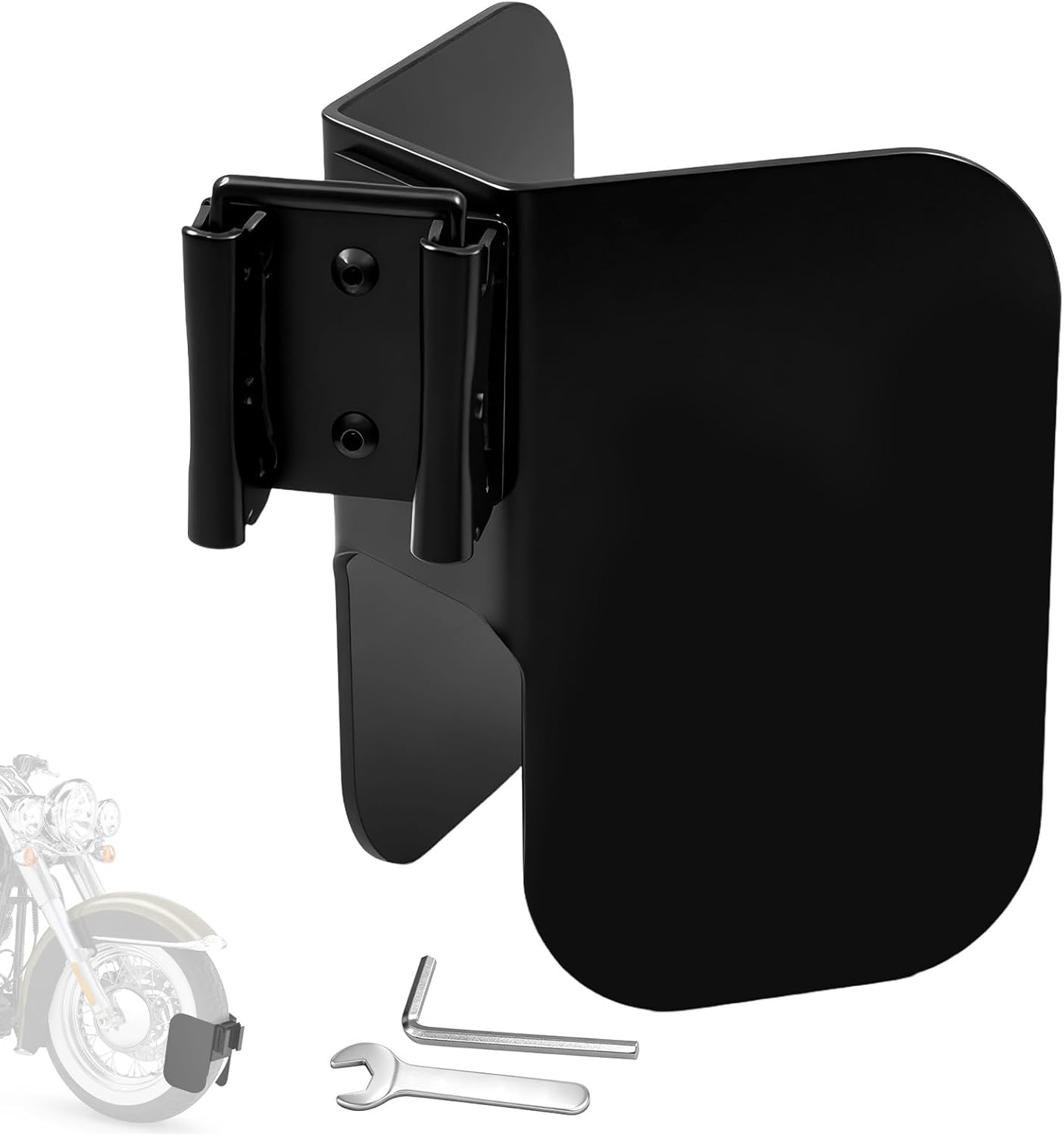 dreamdragon Wheel Chock for E-Track System, E-Track Accessories Compatible with Motorcycle, Bikes, Enclosed Trailer,Garages Trailers, Wall Mount Supports Tires up to 6 inch Wide