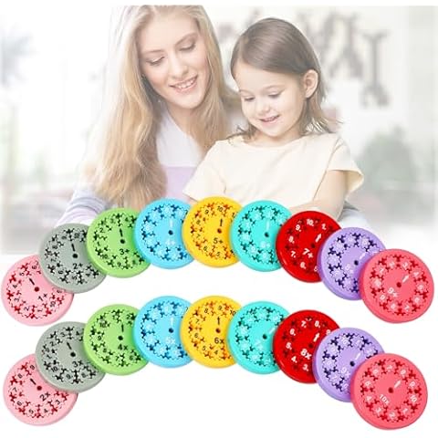 18pcs Math Fidget Spinners, Math Facts Sensory Fidget Toy for Kids Valentines Day Gifts, Learning Add Subtract Multiplication Division Math Toys for Boys Girls, Math Game for School Classroom Prizes Cover