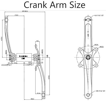 Amazon | Alps2Ocean バイククランクアーム セット ユニバーサル