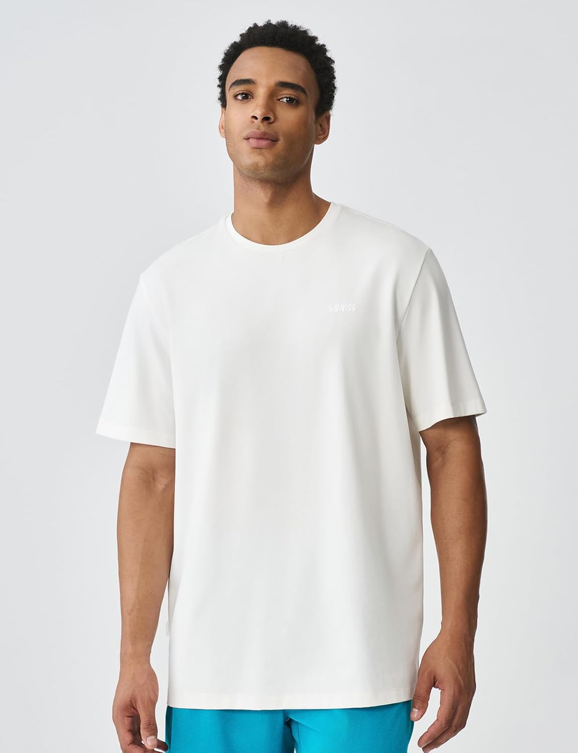 K-Swiss Men's Tennis Graphic T-Shirt - Silky Soft Premium Breathable Athletic Workout Short Sleeve Casual Tee