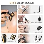 ATEEN Head Shaver, Wet & Dry Electric Razor for a Perfect Bald Look, 5D Floating Smooth Shave Grooming Kit for Bald Men…