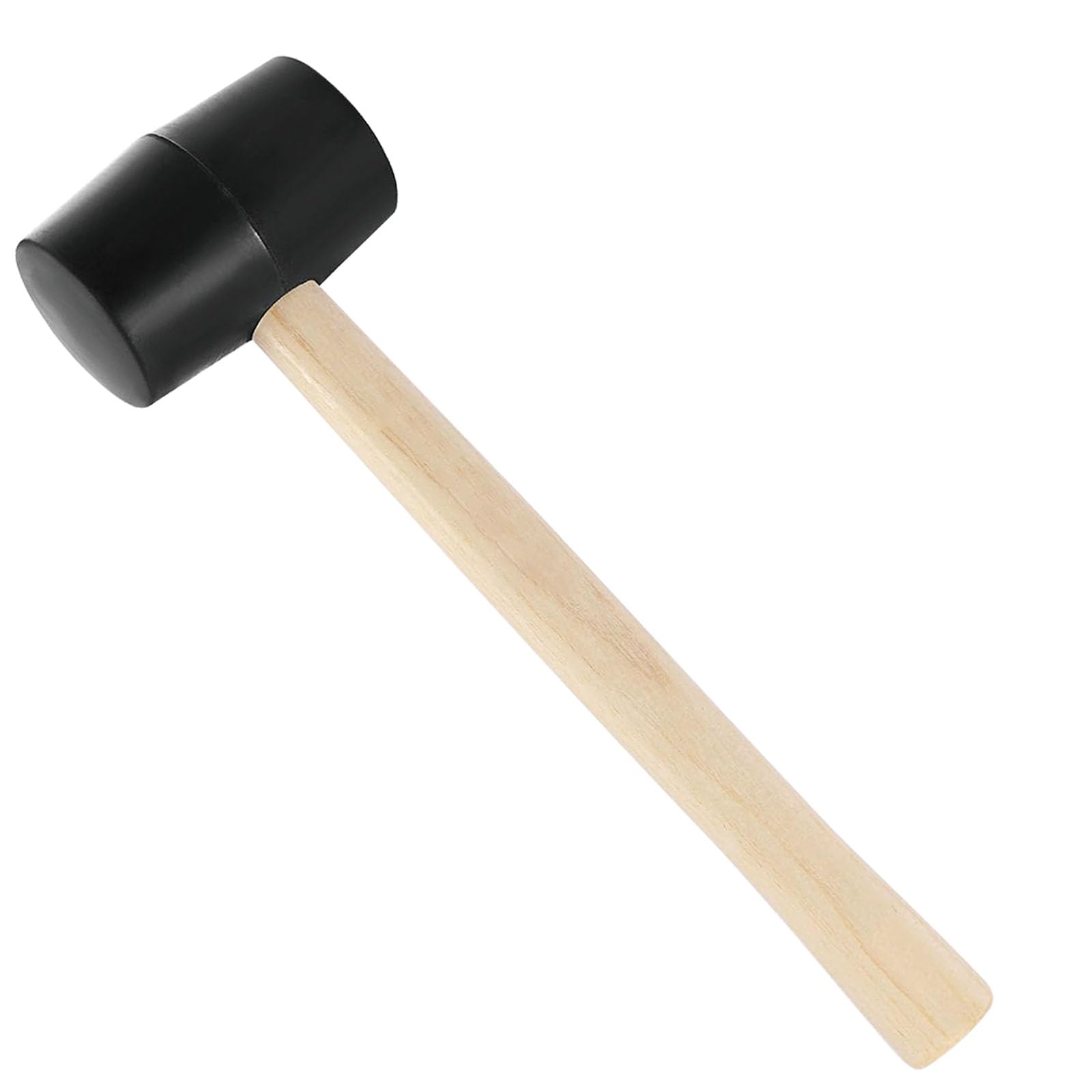 8 Oz Rubber Mallet Hammer,Small Mallet with Wood Handle,Double Faced Heavy Duty Rubber Head