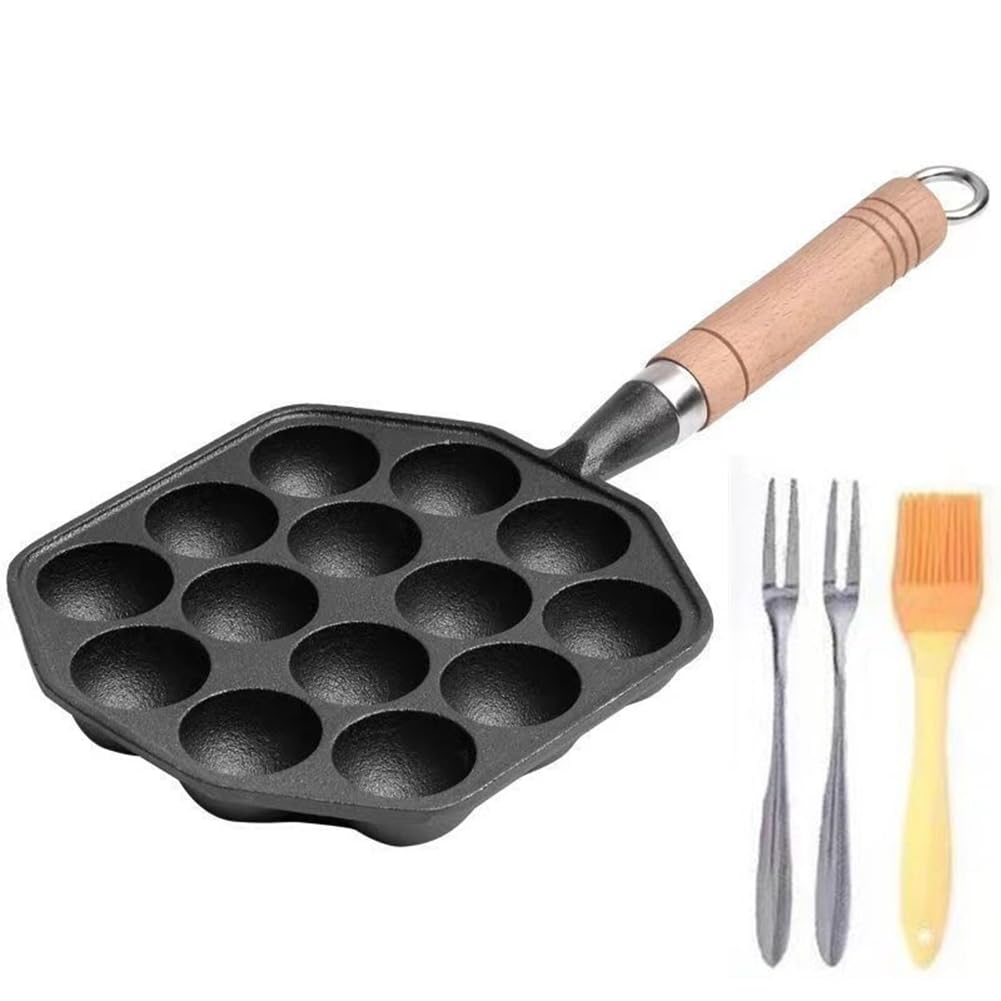 CTRLZS 14Holes Non Stick Takoyaki Maker Ball Maker Baking Machine Home Cooking Baking Forms Mold Tray Kitchen,B